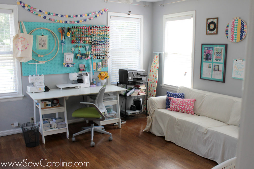 organizing a sewing space