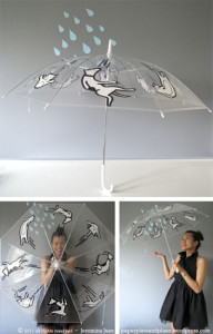 painting umbrellas with permanent markers