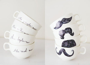 Movember mustache mugs