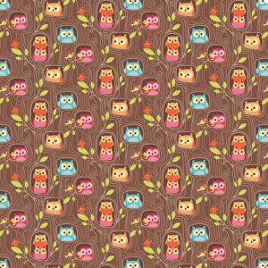 Riley-Blake-owl-brown-Lulu Ferris