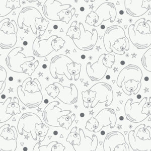 bear and star print fabrics