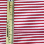 white and red striped fabrics