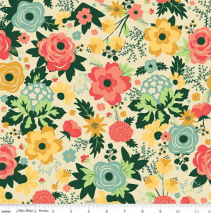 yellow floral fabric