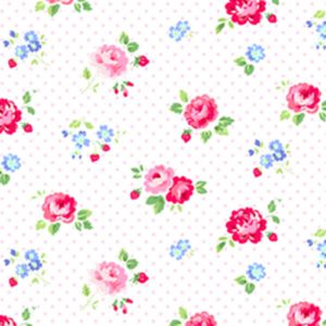 buy white fabrics with flowers