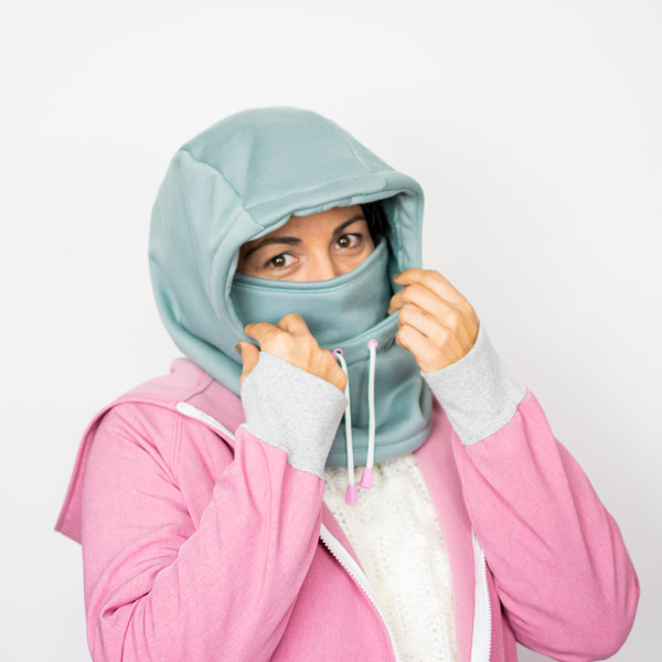 Two-in-One Hood and Neck Warmer for Kids and Adults
