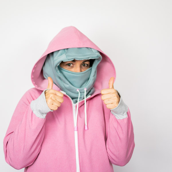 Two-in-One Hood and Neck Warmer for Kids and Adults